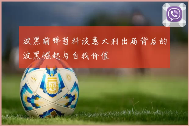波黑前锋哲科谈意大利出局背后的波黑崛起与自我价值